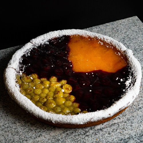 Gebakken gemengd fruit