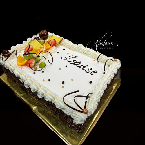 Slagroom gateau rechthoek