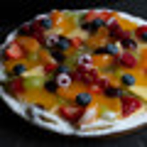 Zanddeeg vers fruit