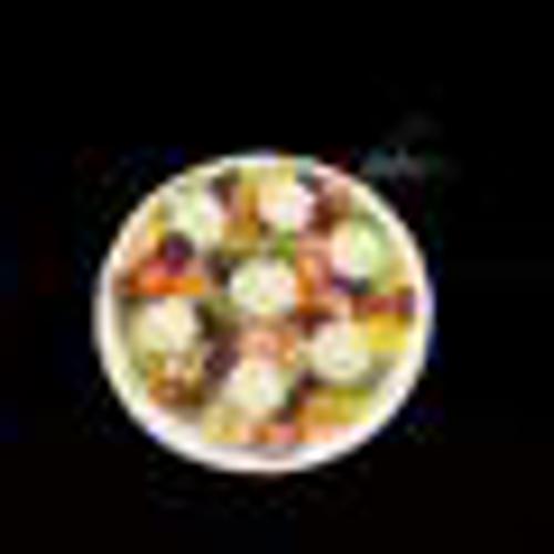Zanddeeg vers fruit met slagroom